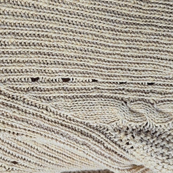 AMERICAN EAGLE Mustard yellow Cable Knit Crew Neck Long Sleeve Sweater XS - Picture 6 of 7